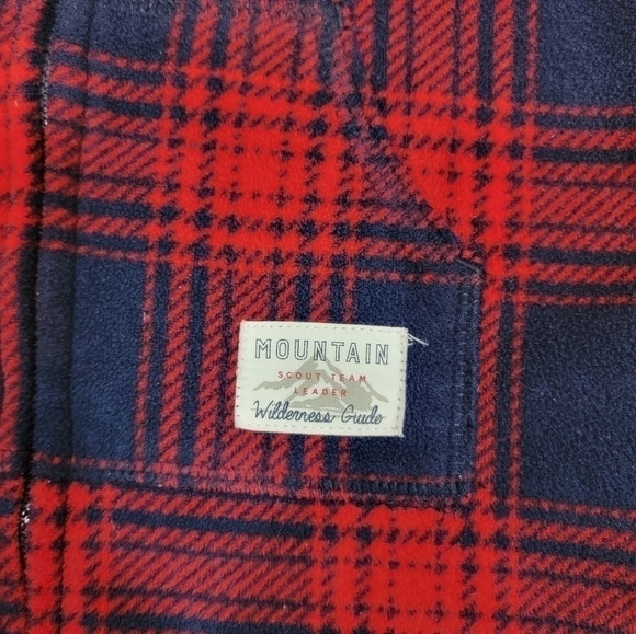 CARTERS Mountain Wilderness Guide Hooded Fleece Jumpsuit Plaid Size 18 Months - Picture 2 of 5